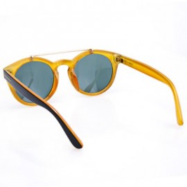 Alloy Insert Color Block Sunglasses For Women